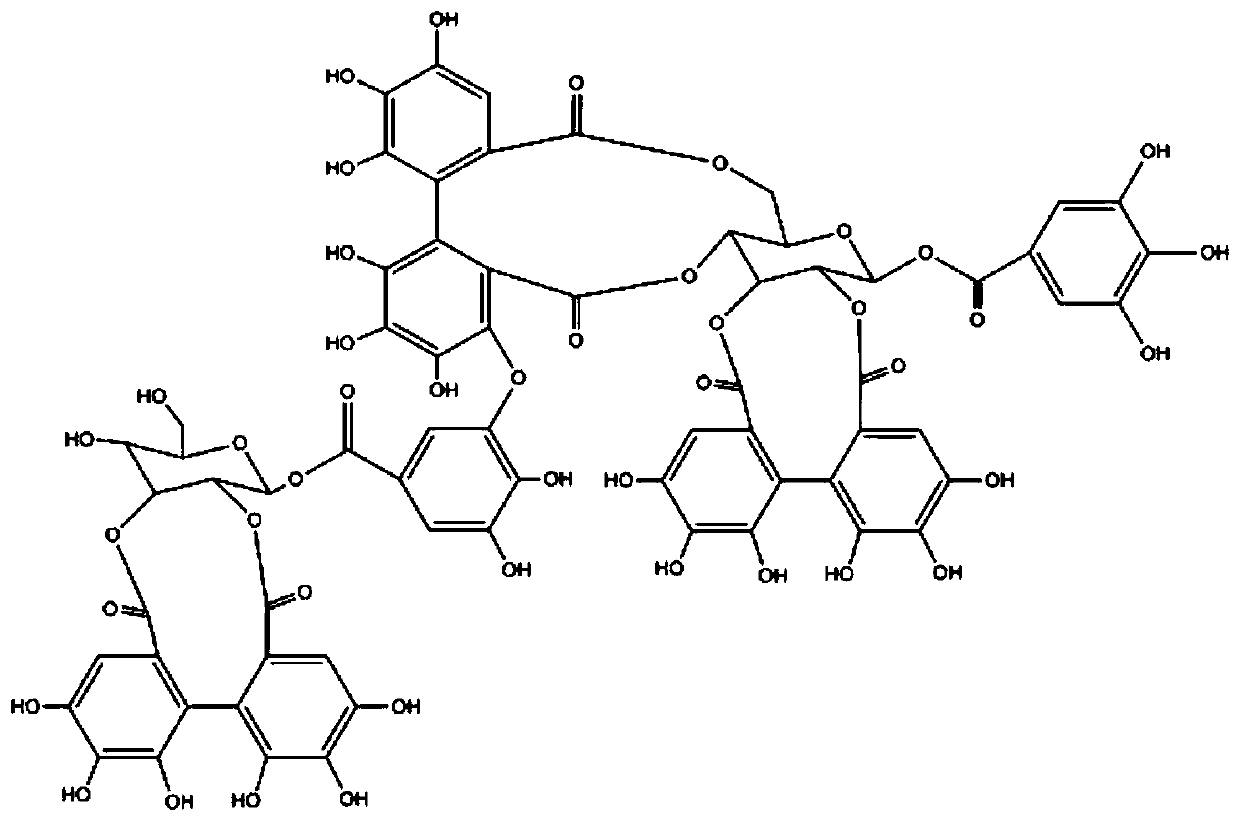 Novel ellagic tannins alpha-glucosidase inhibitor and preparation method thereof