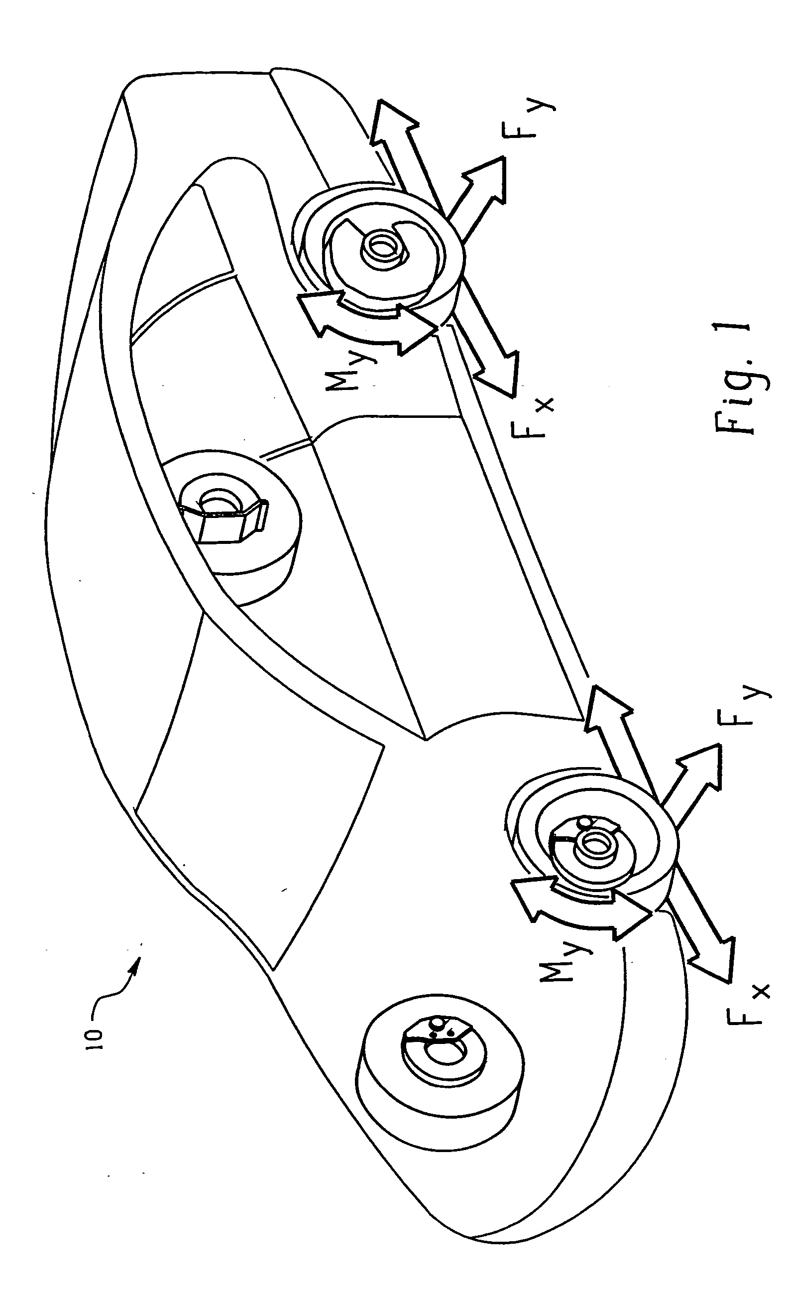 System and method for predicting tire forces using tire deformation sensors