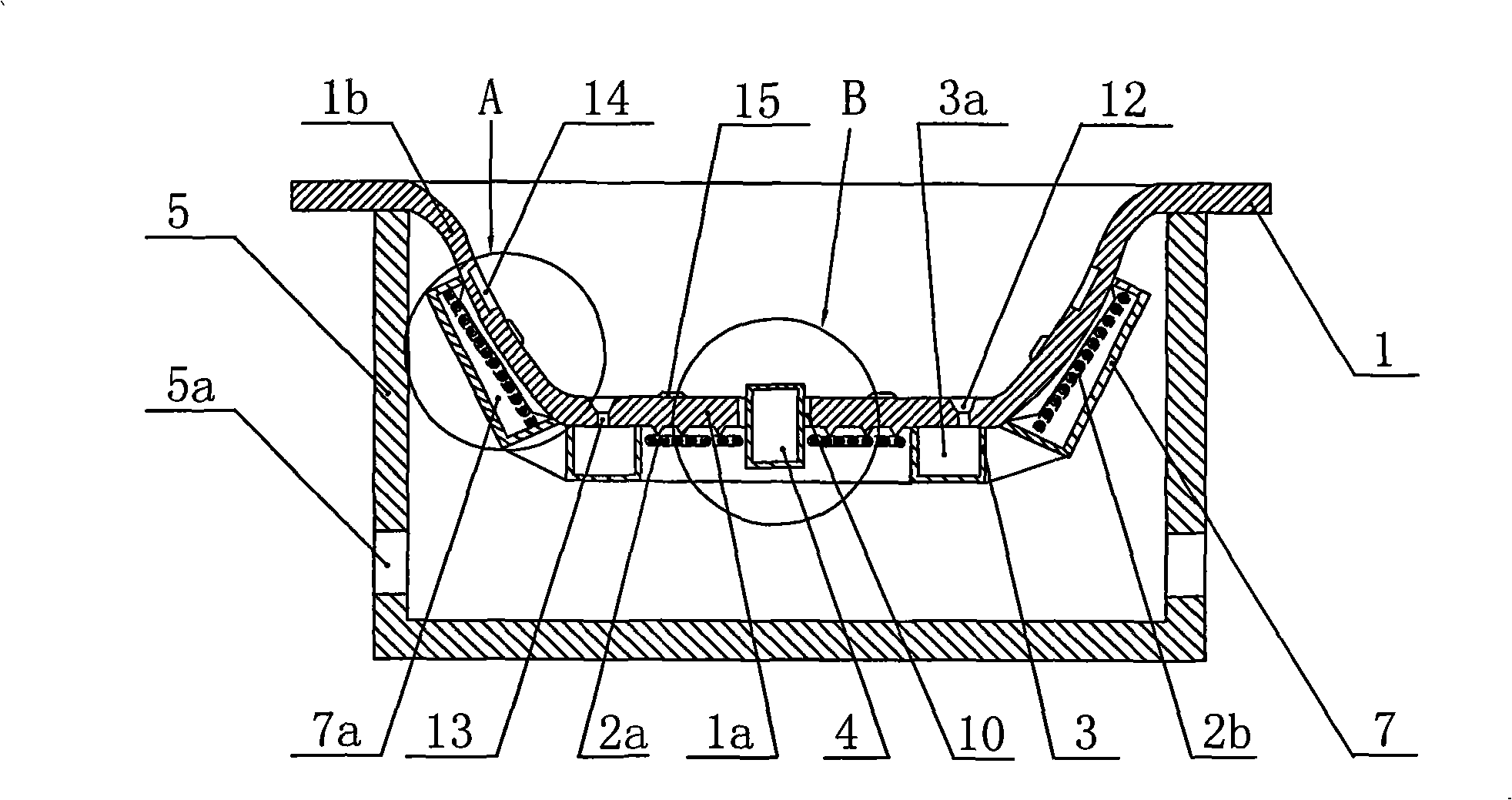 Panel structure of electromagnetic heating device