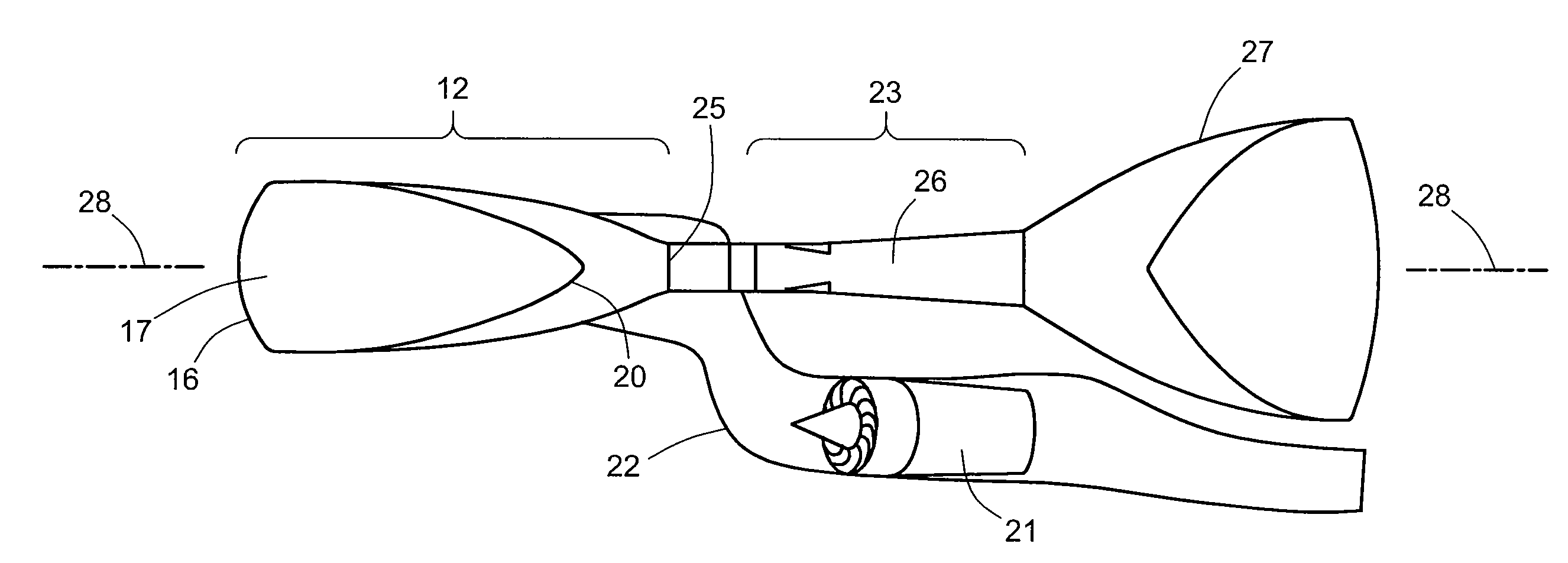Integrated air inlet system for multi-propulsion aircraft engines