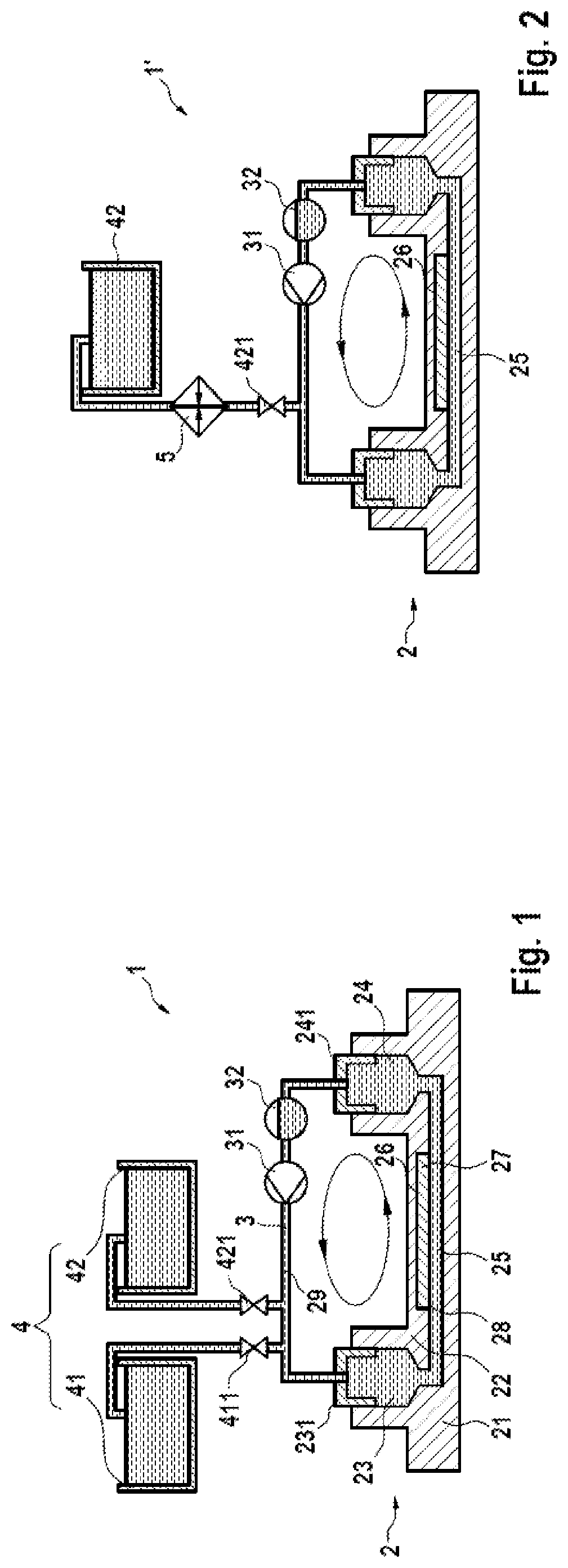 Microfluidic system for digital polymerase chain reaction of a biological sample, and respective method