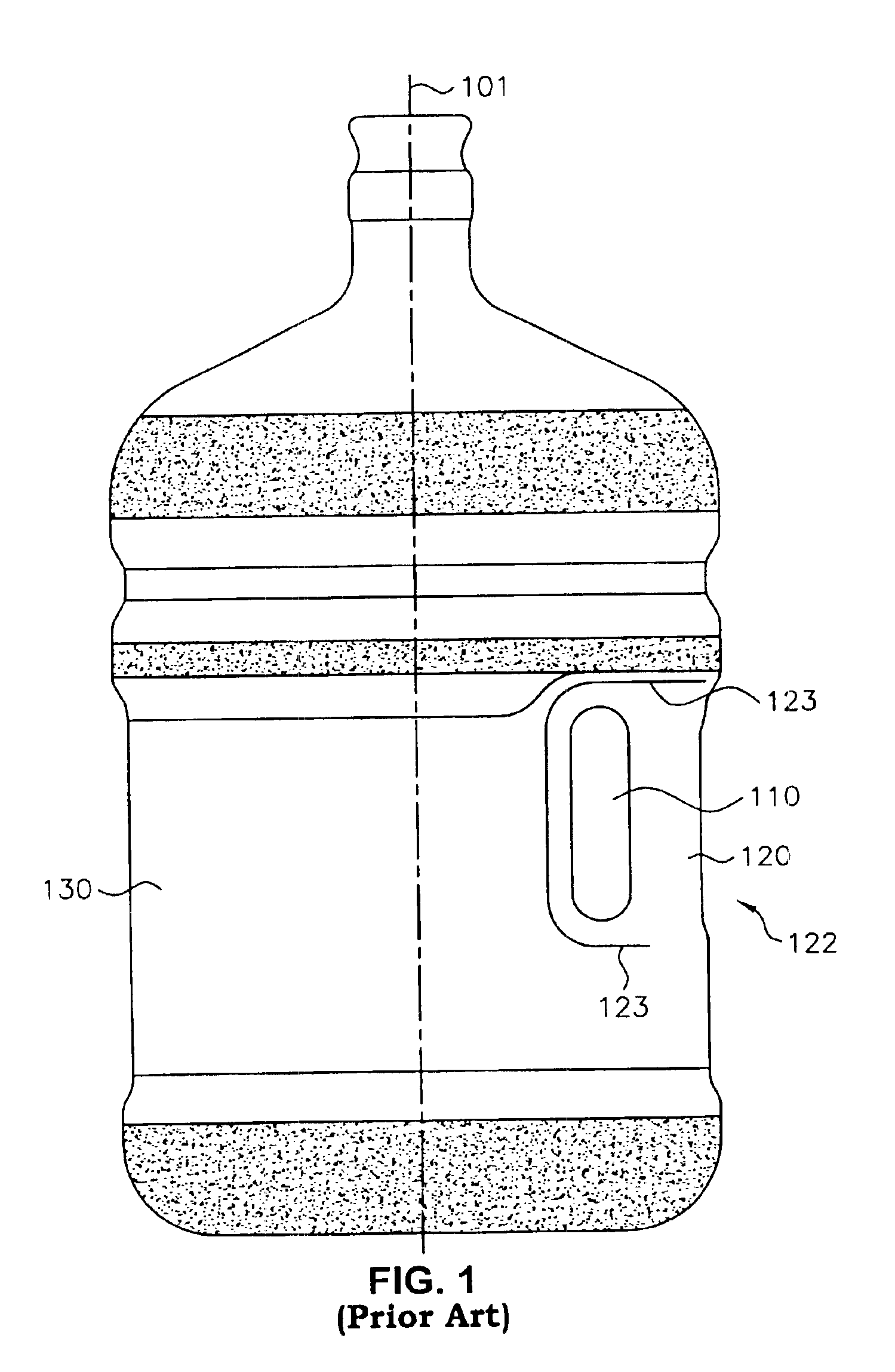 Water bottle with handle
