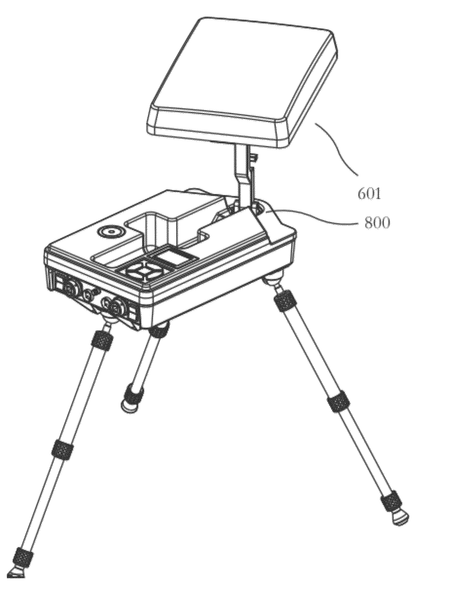 Compact portable antenna positioner system and method