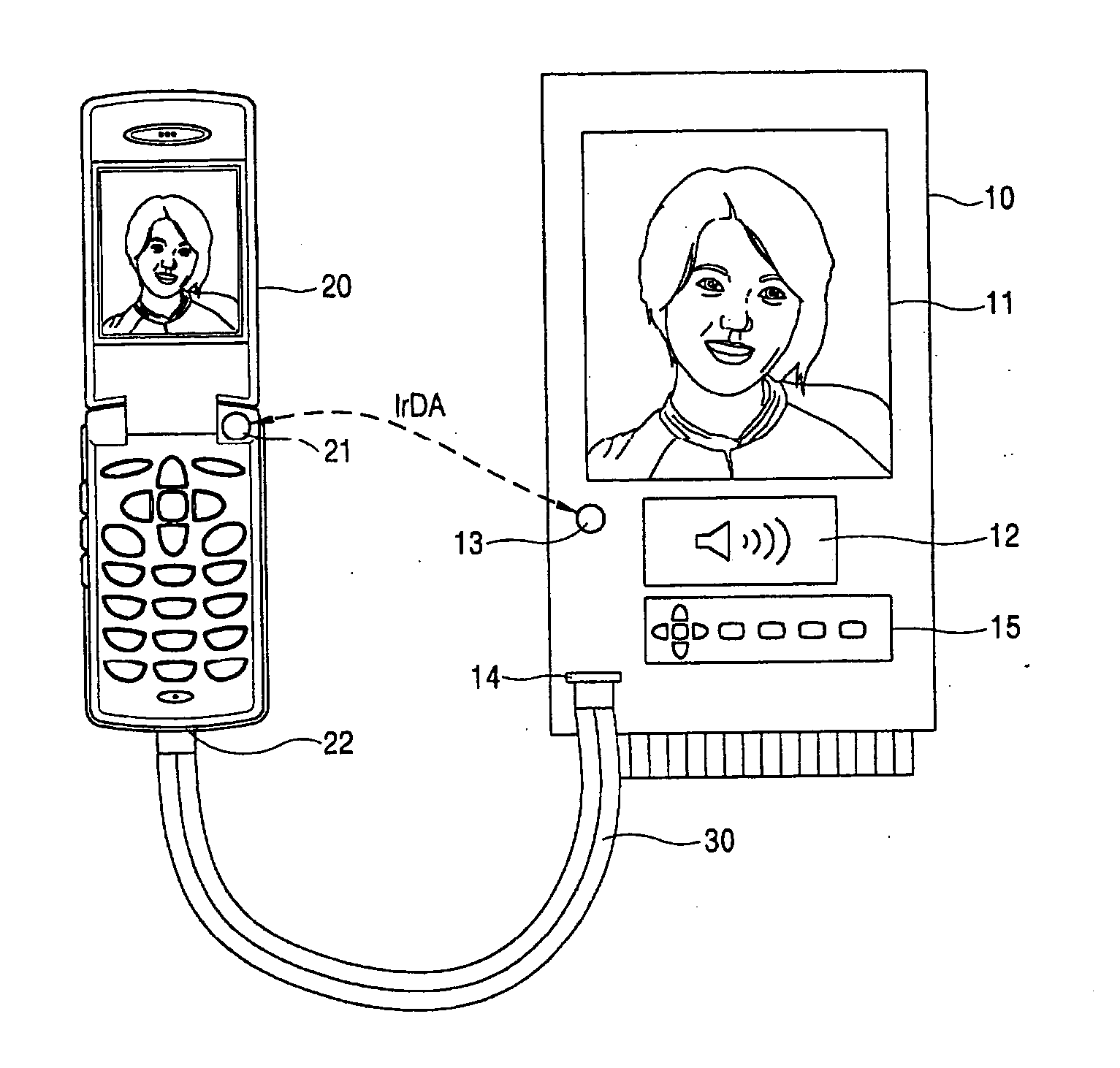 Content downloading system and method of mobile terminal