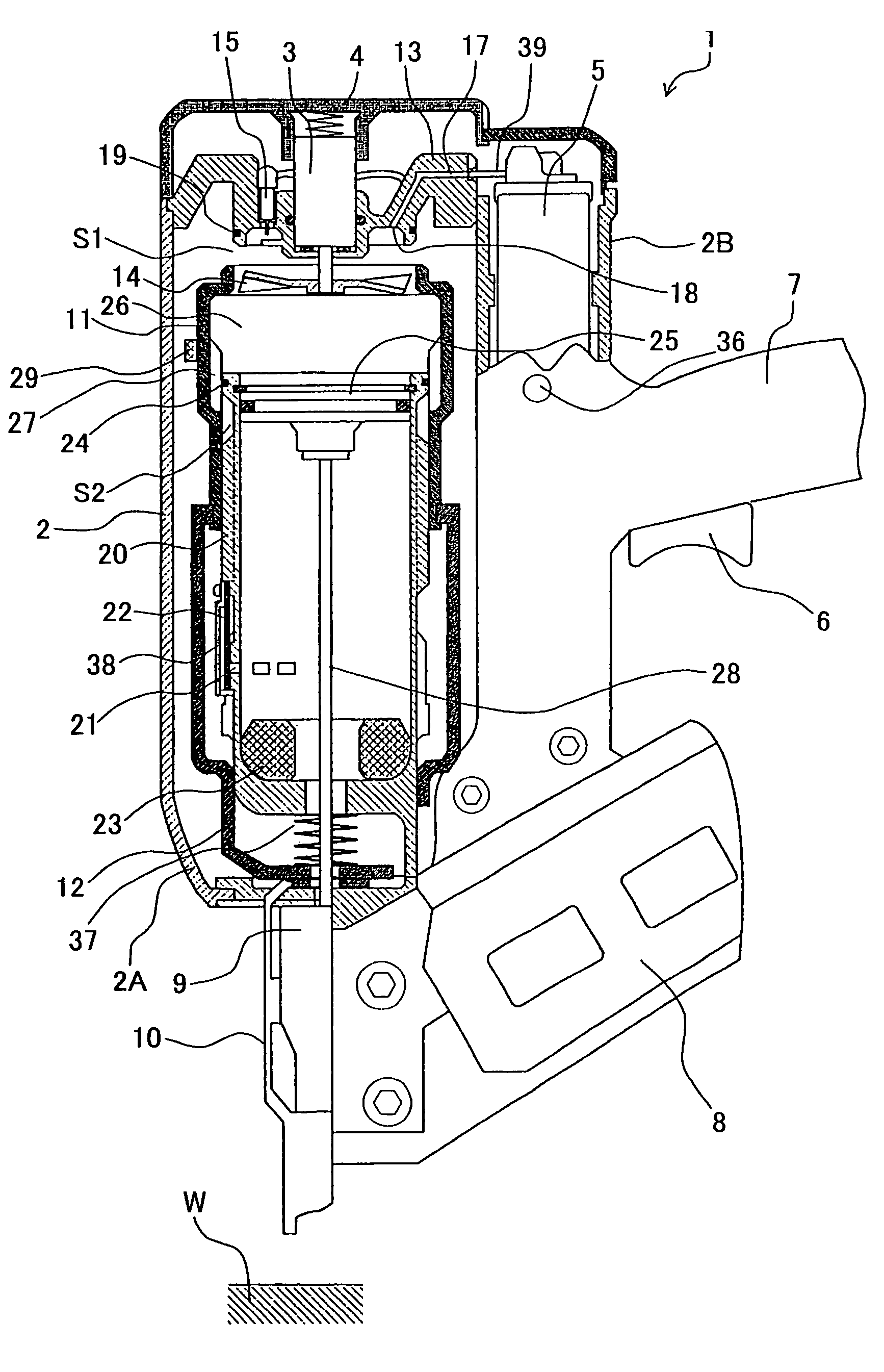 Combustion type power tool having avoiding unit for avoiding overheating to mechanical components in the tool