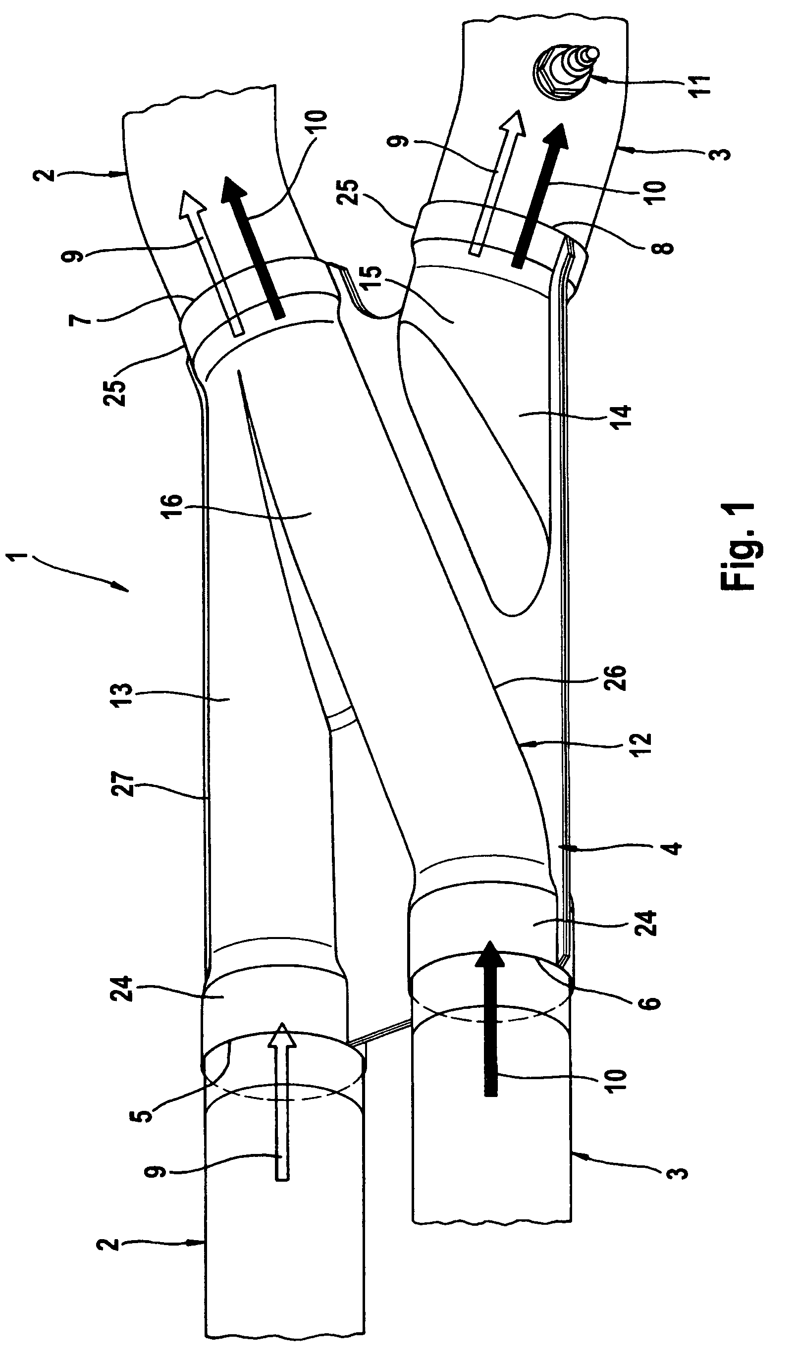 Mixing element for an exhaust gas system