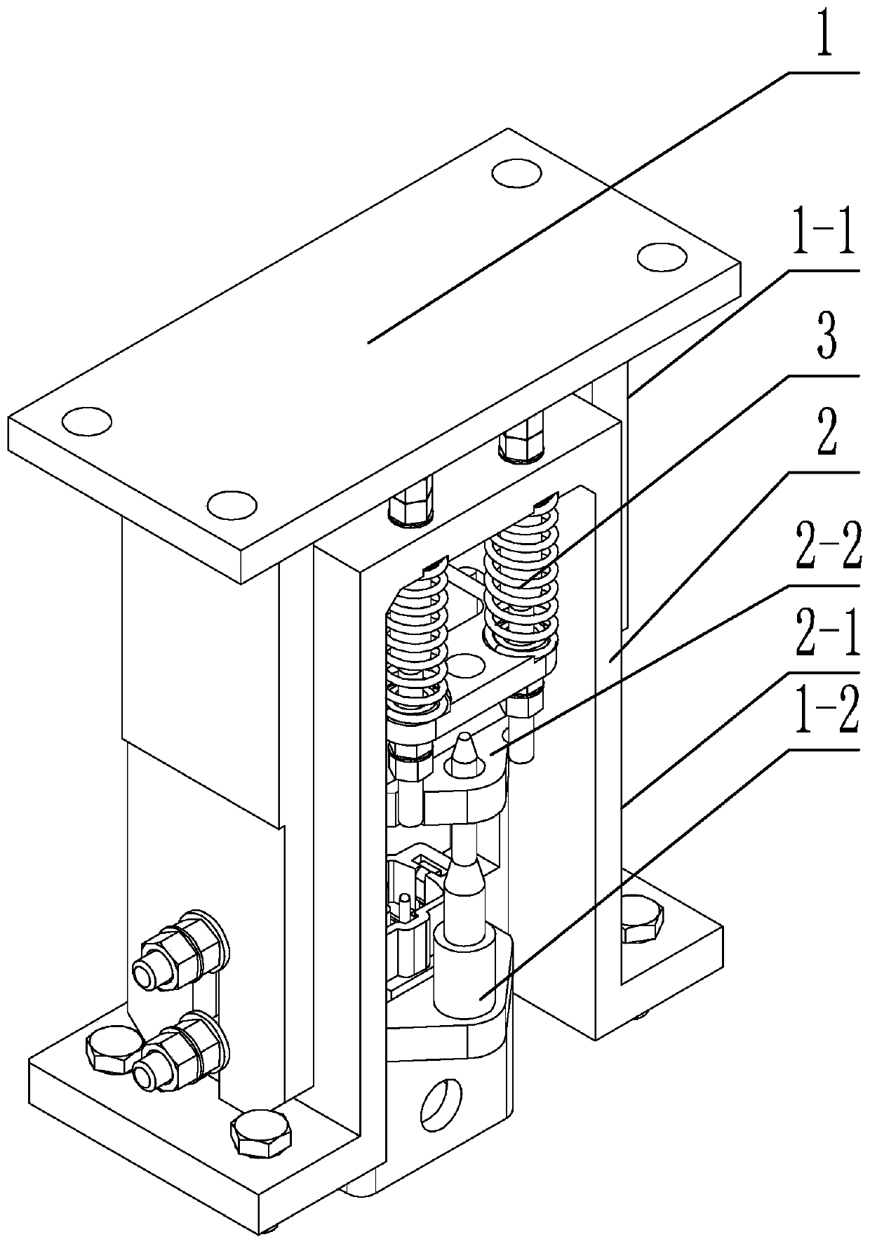 An automatic cable plugging and unplugging device for mass centroid measurement