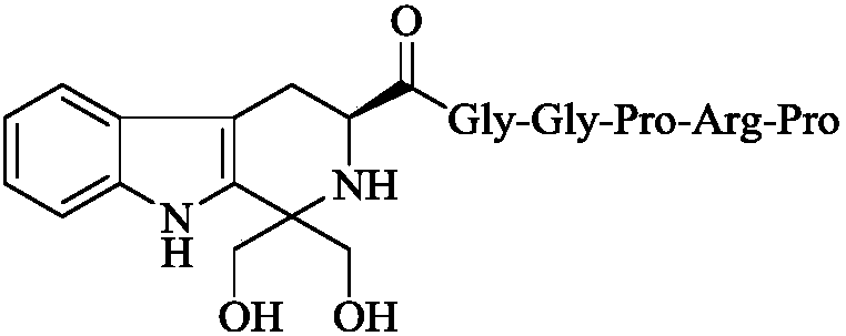 1,1-dihydroxymethyl-tetrahydro-beta-carboline-3-formyl-GGPRP, synthesis, activities and applications thereof