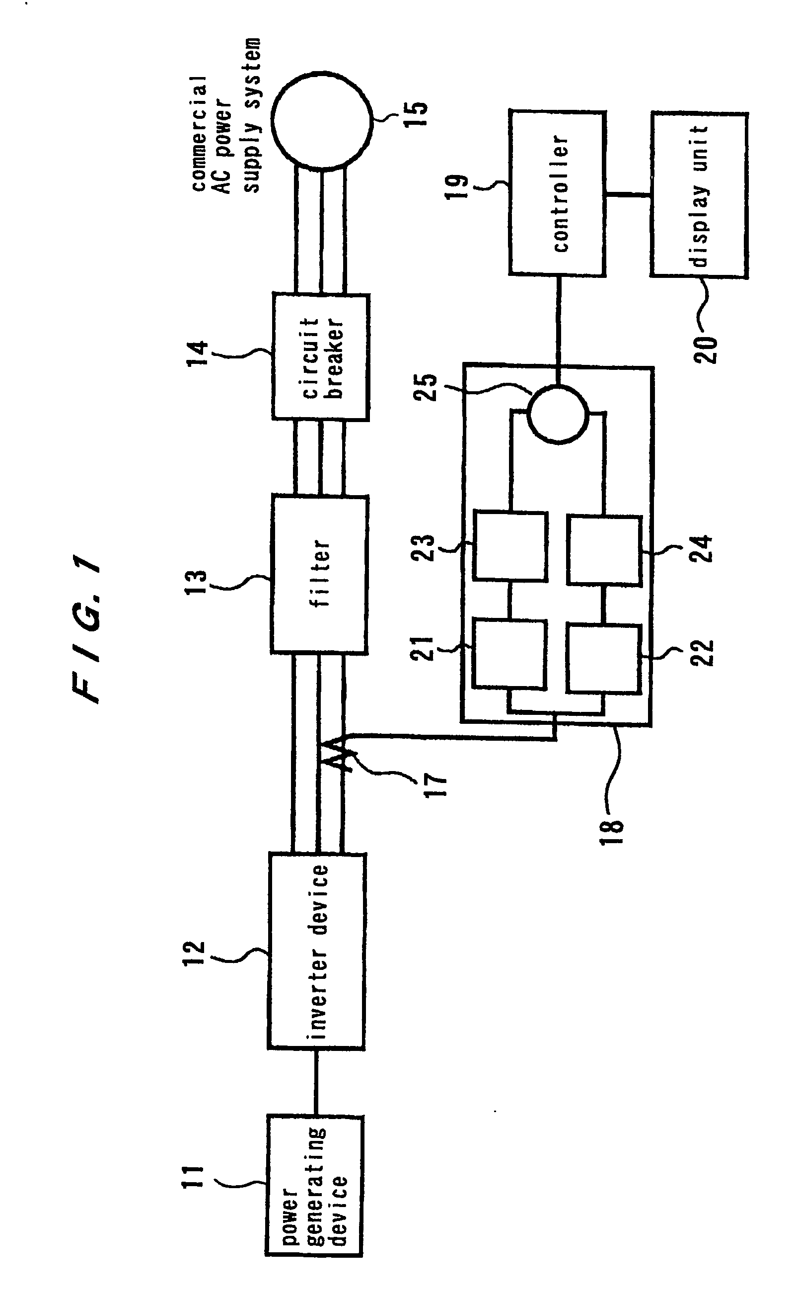 Circuit and system for detecting dc component in inverter device for grid-connection