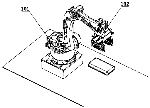 Stacking robot grabbing device for bagged cargoes