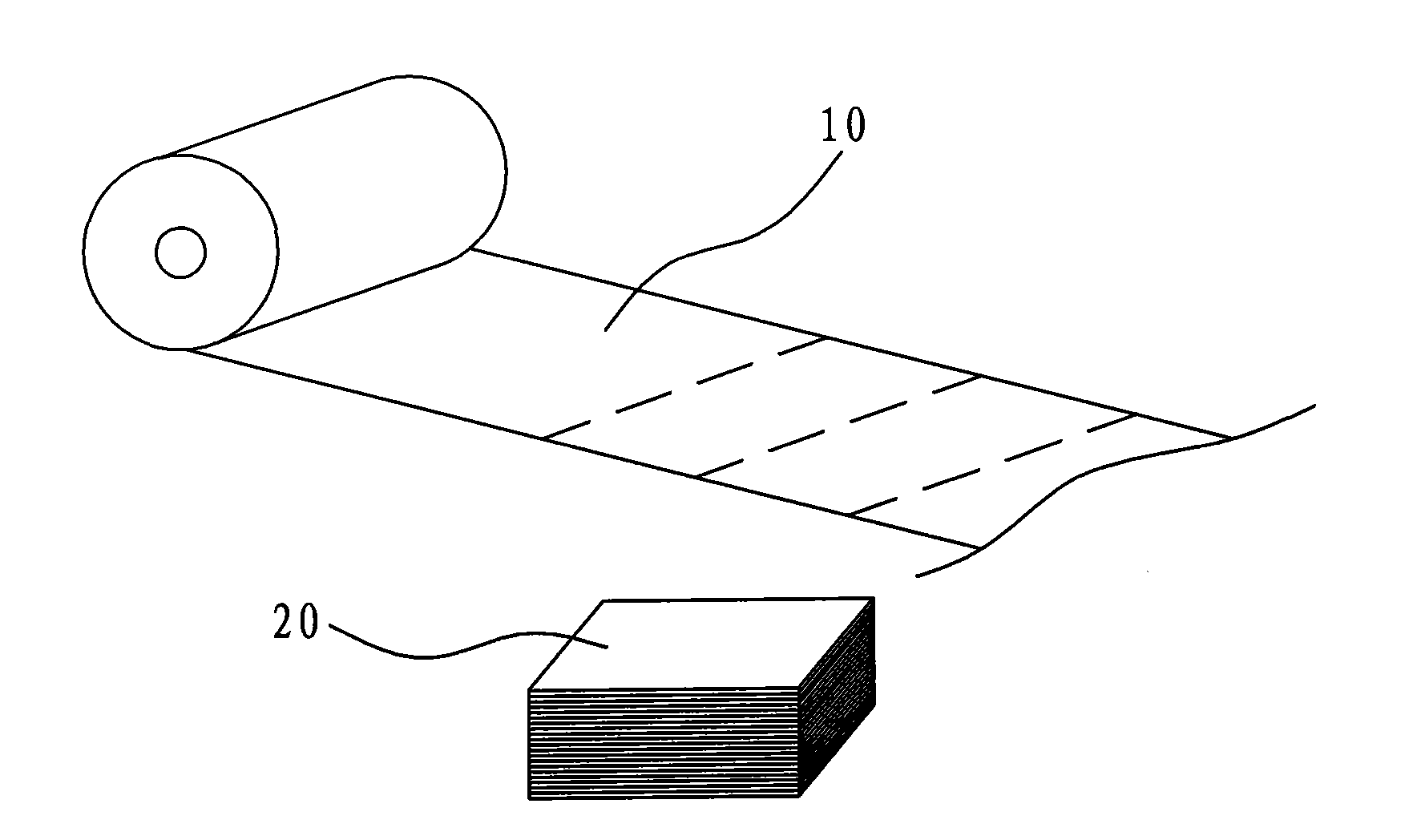 Method for manufacturing paper-plastic composite bag with window