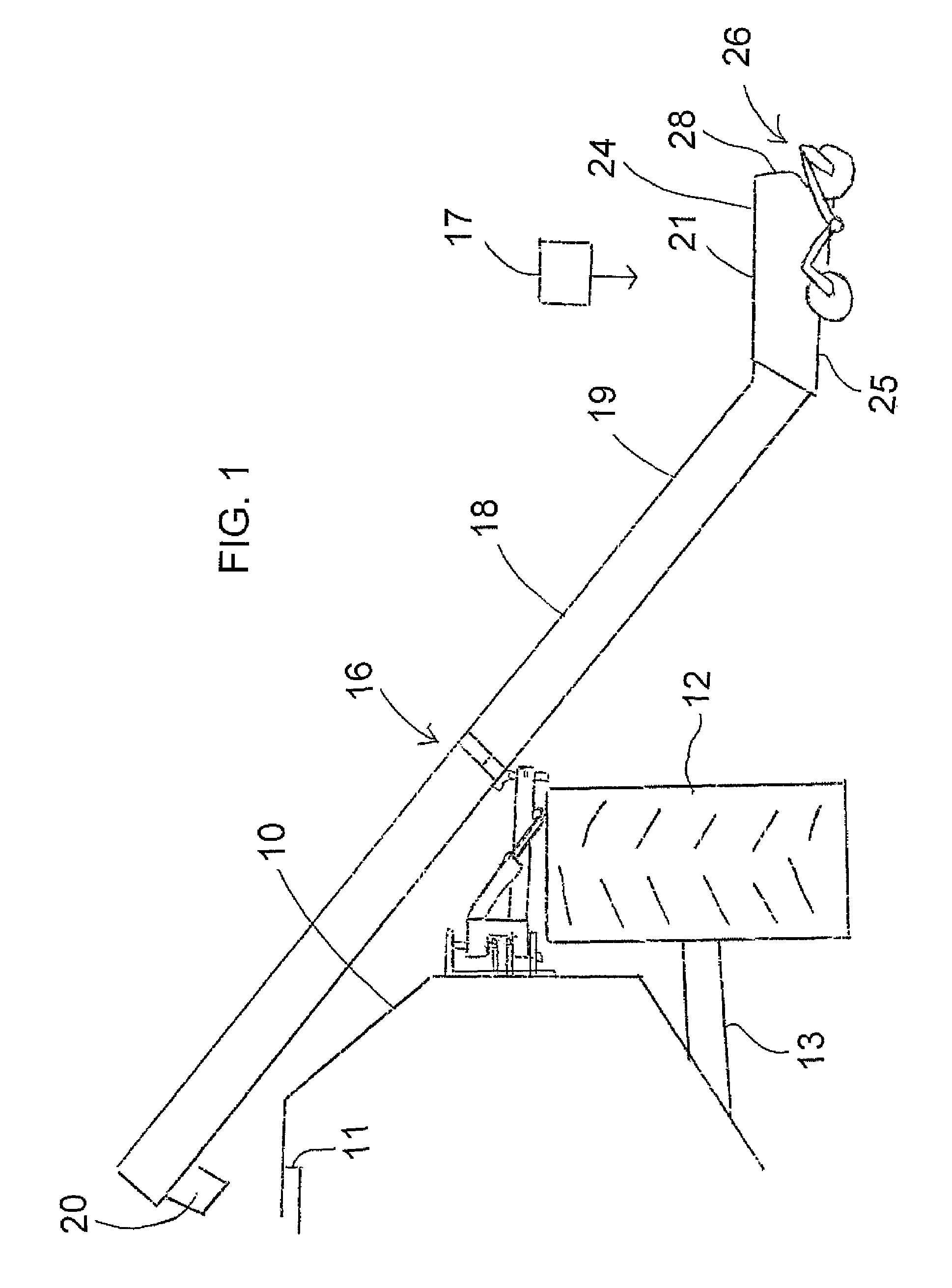 Movable conveyor for loading a container