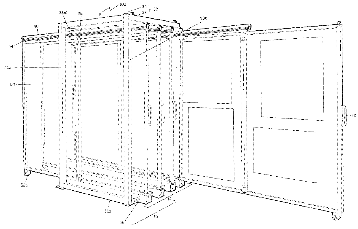 Modular hanging storage system