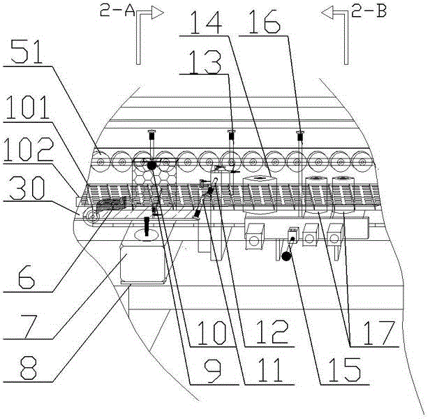 Automatic L-shaped line molding machine