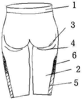 Trousers capable of effectively lifting buttock