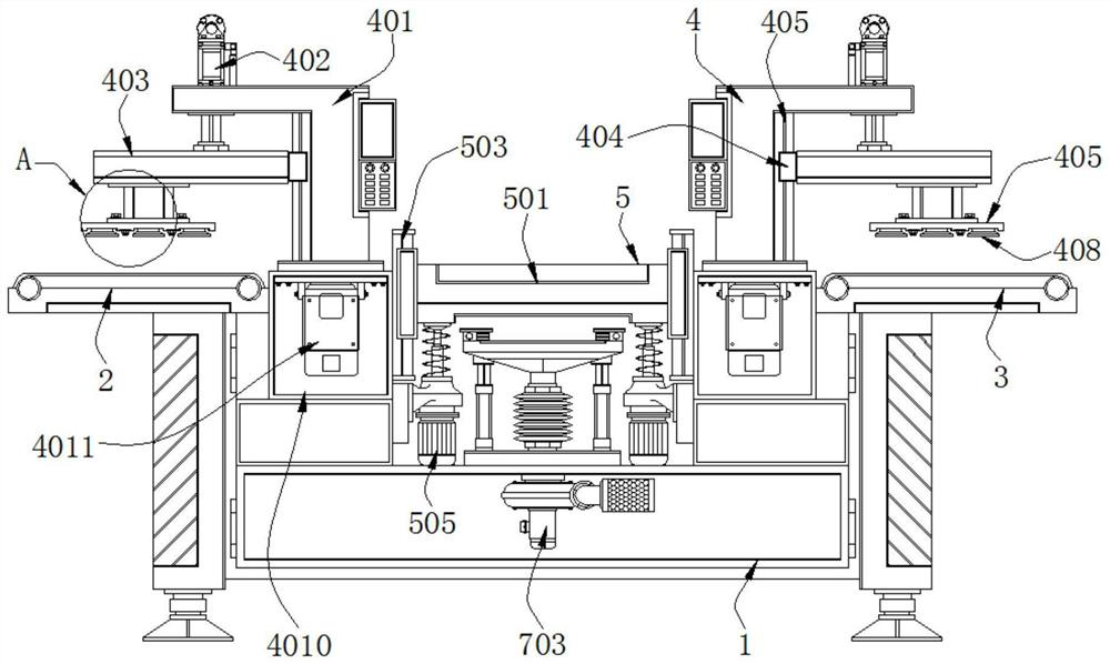 Packaging bag vibration opening device