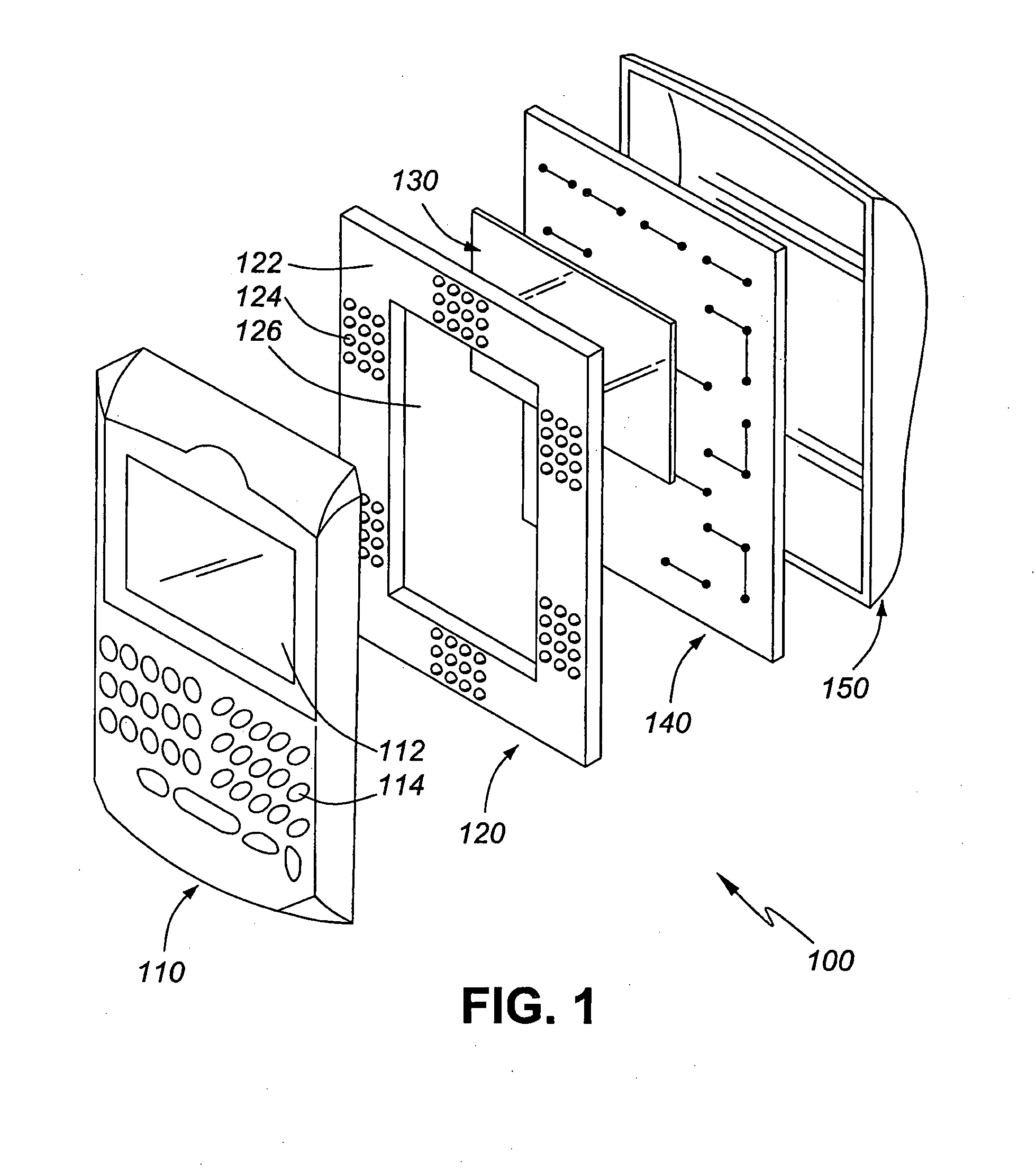 Component assembly cushioning device for mobile devices