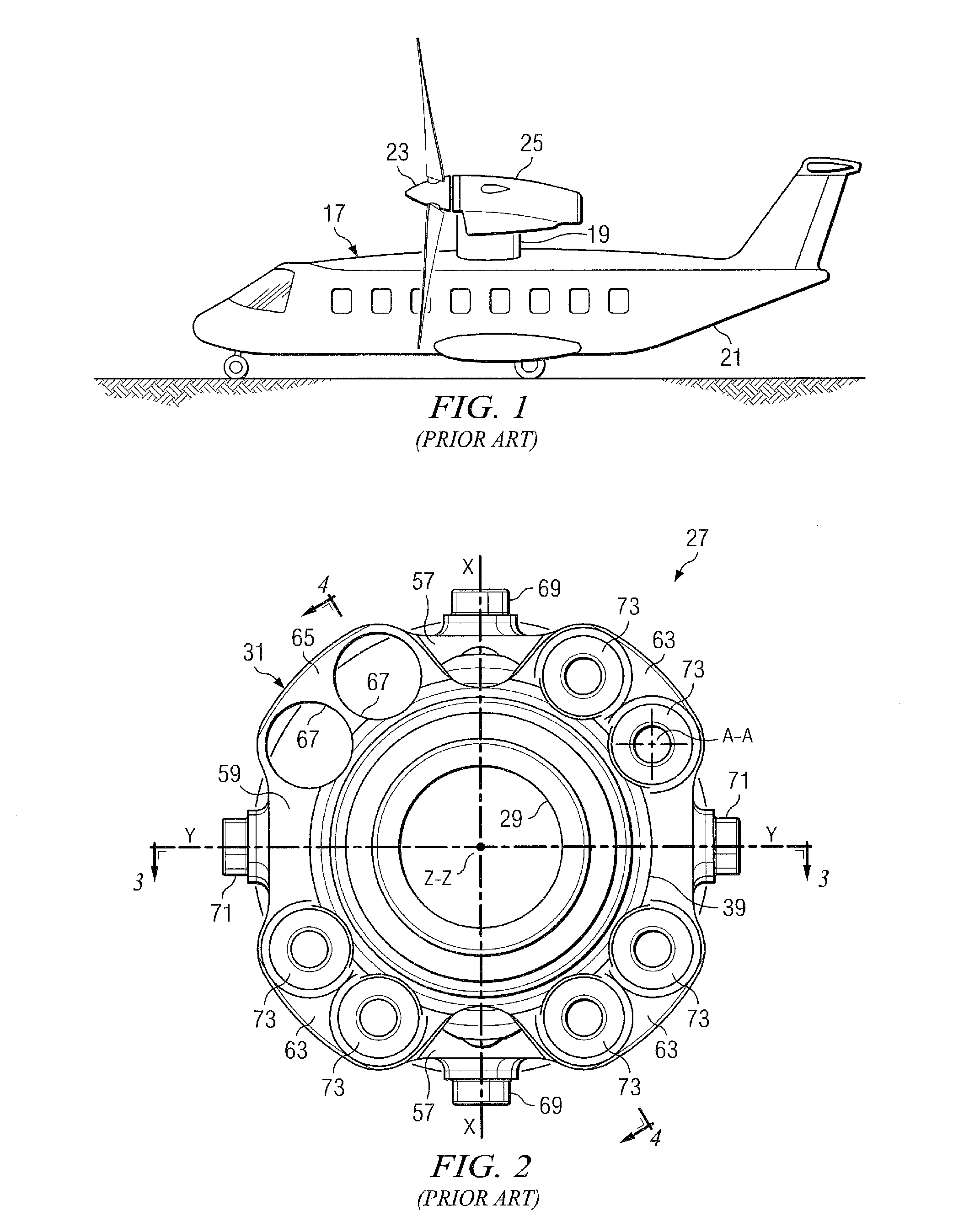 Constant-velocity drive system for gimbaled rotor hubs