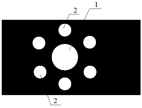 Method for forming easy-to-collapse drilled hole