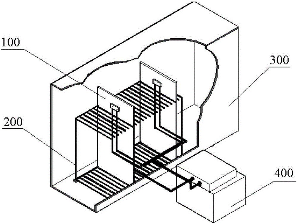 Damp heat test device and method for photovoltaic modules