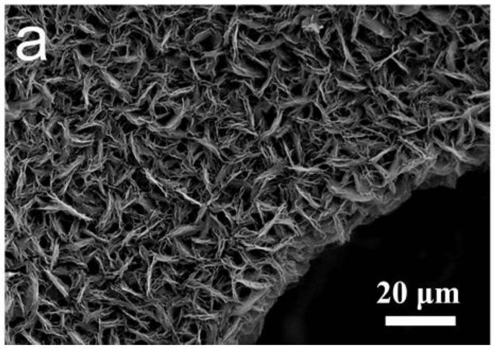 A kind of doped nickel-iron phosphide-based three-dimensional ultra-thin nanosheet material and its preparation method and application