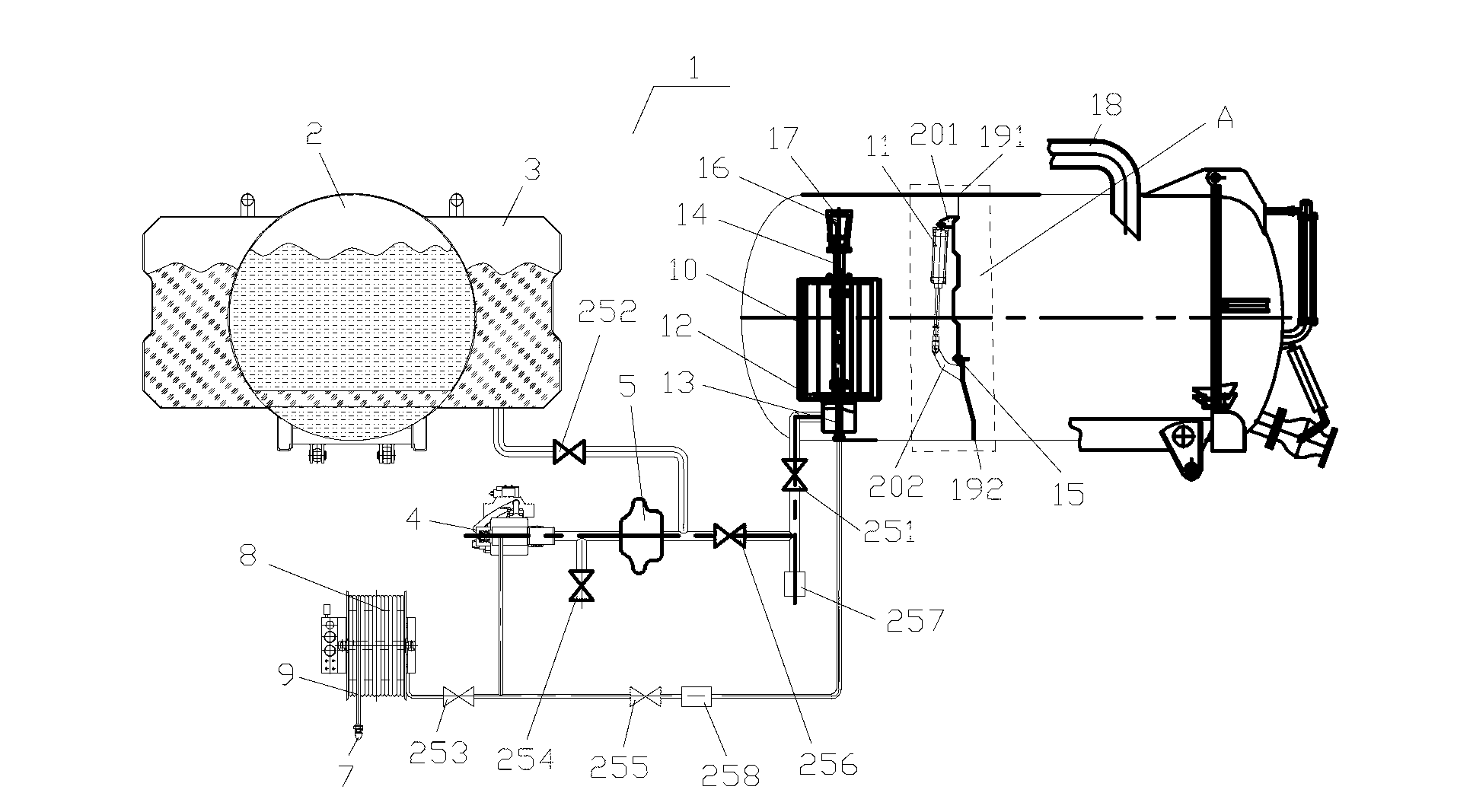 Sewage circulating system