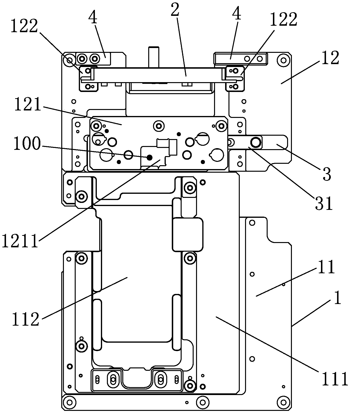 Detection device for detecting liquid crystal module