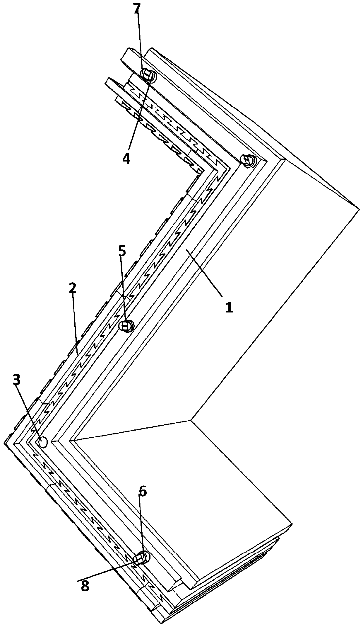 Prefabricated external thermal insulation z-shaped composite wall with lead pipe-coarse sand energy-dissipating and shock-absorbing keys and its method