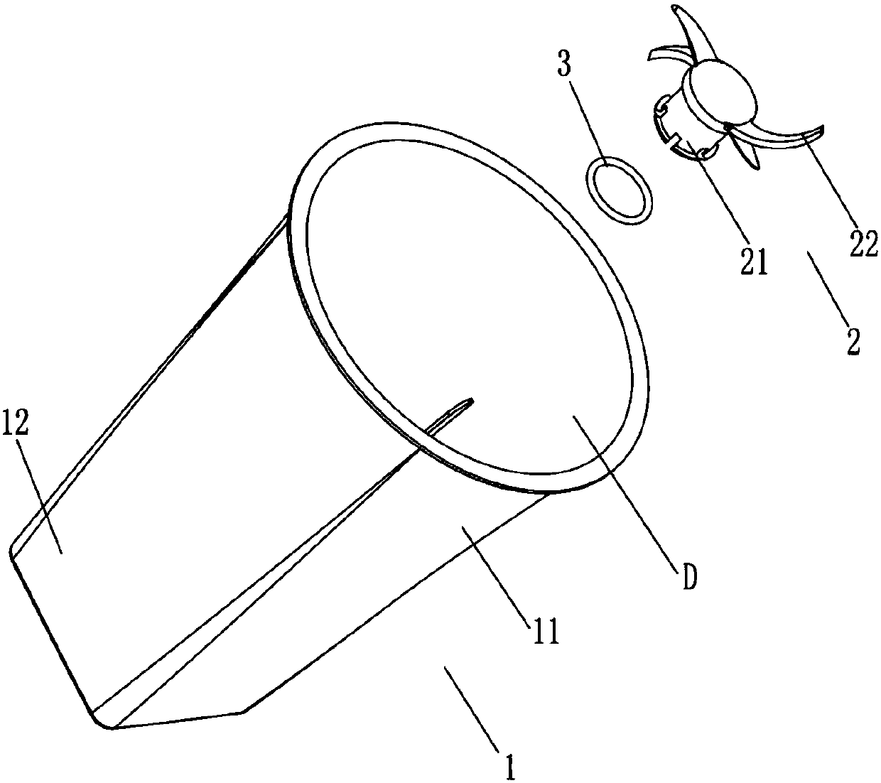 Disposable juice cup with juicing function and juicing device thereof