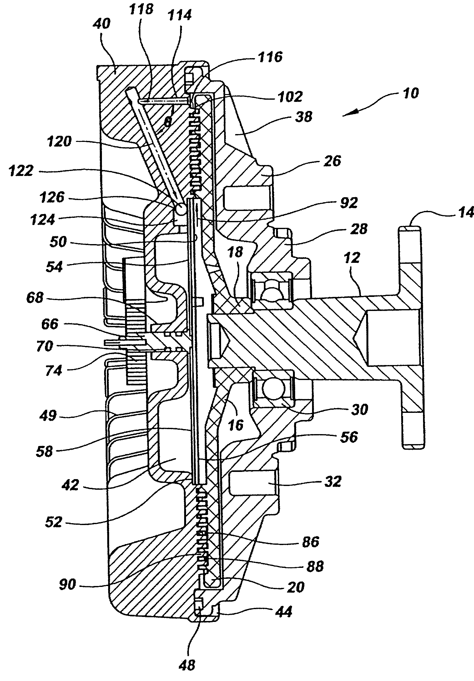 Inclusion of an anti-drain valve in viscous fan clutches