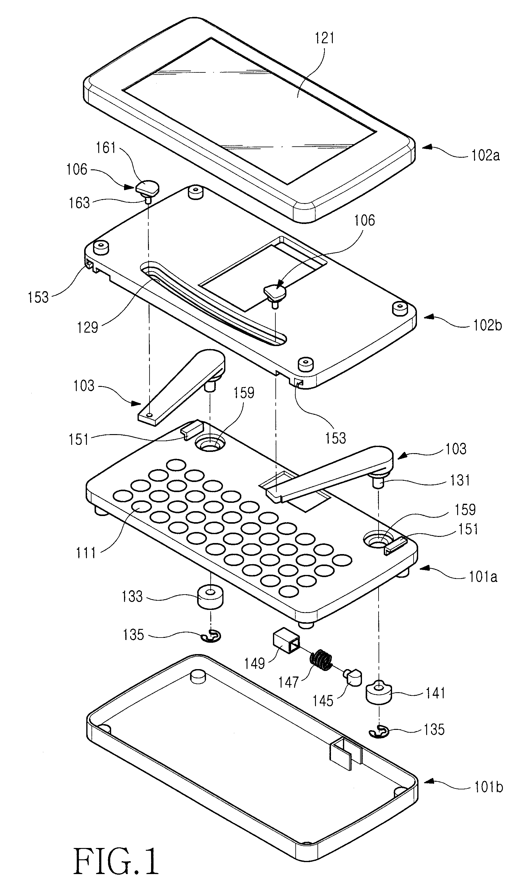 Sliding-type portable terminal