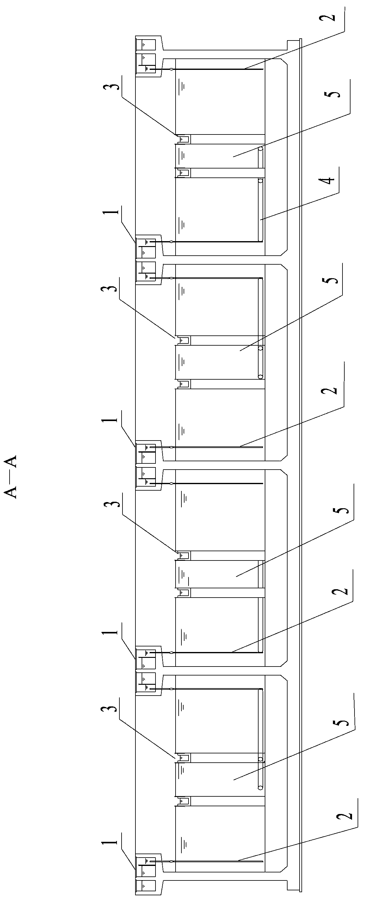 Hydrolysis acidizing settling pond and application thereof