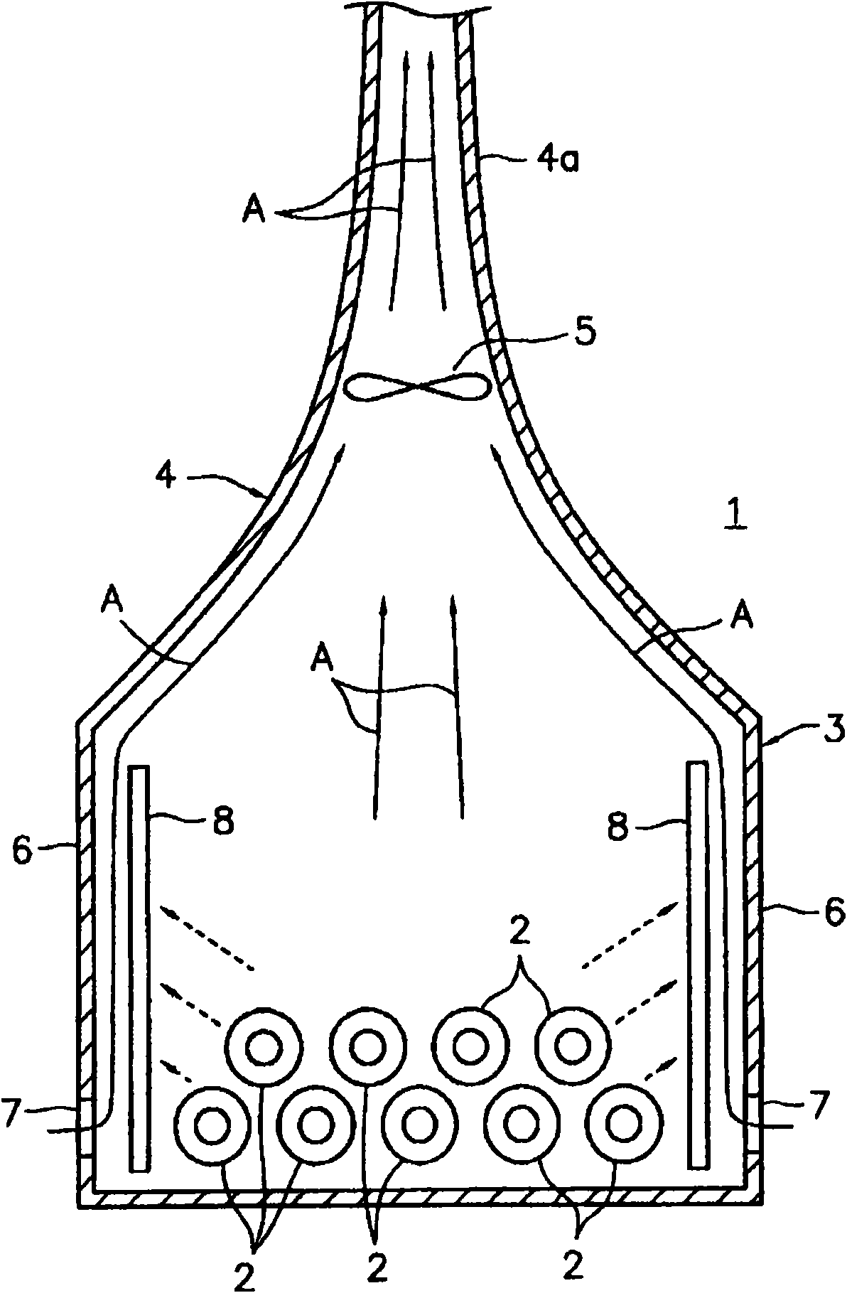 Hot radiator storing yard generating-apparatus