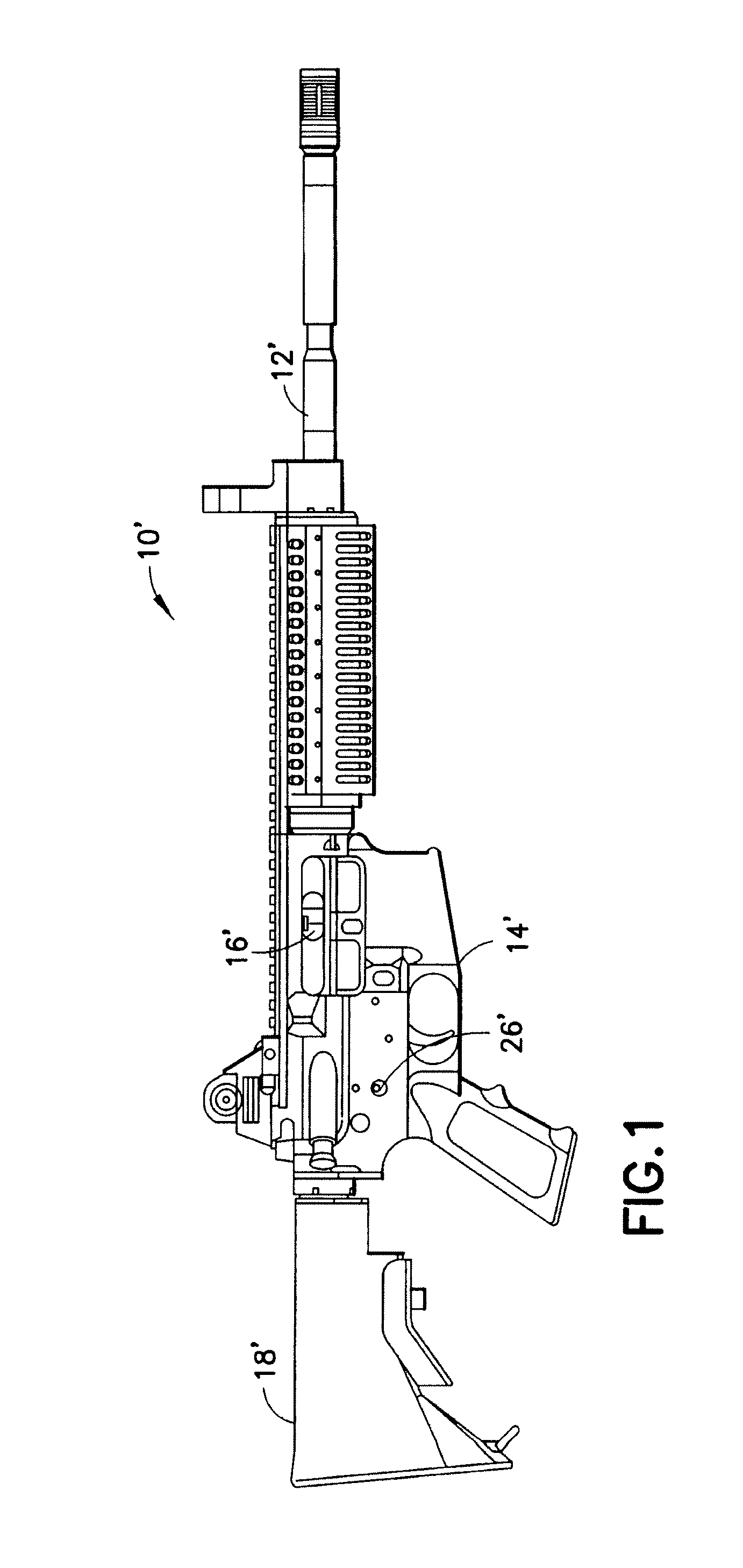 Automatic or semiautomatic rifle with folding clamshell buttstock