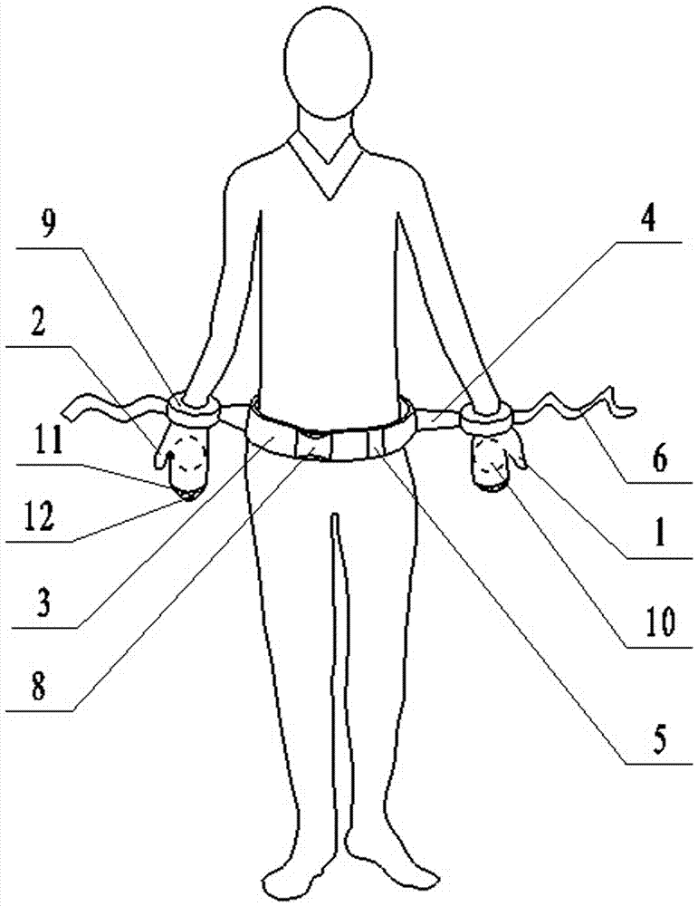 Novel glove preventing tube drawing