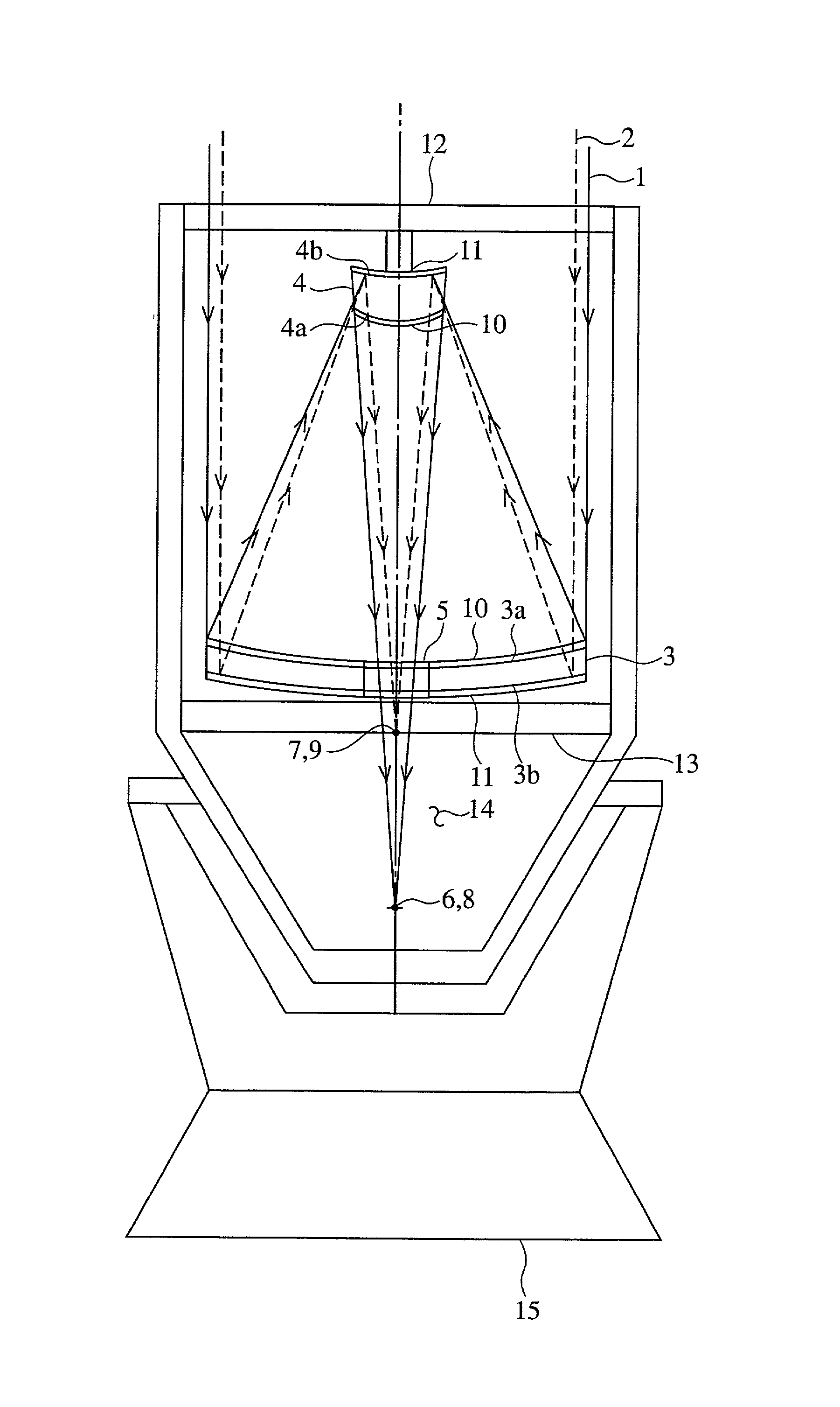 Multi-frequency telescope apparatus for celestial observations using reflecting telescope