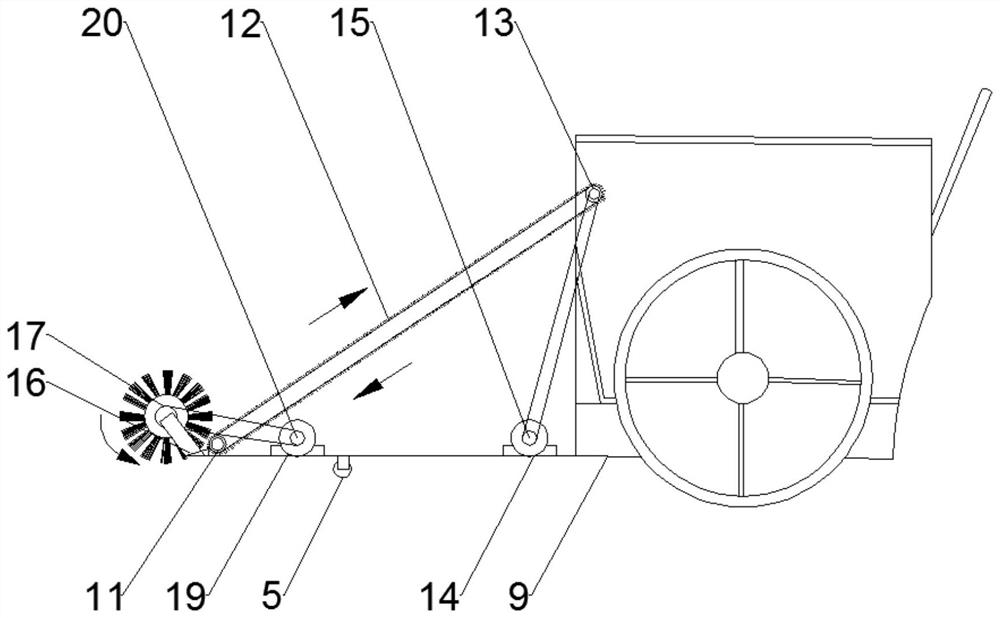 Soil surface garbage recycling device