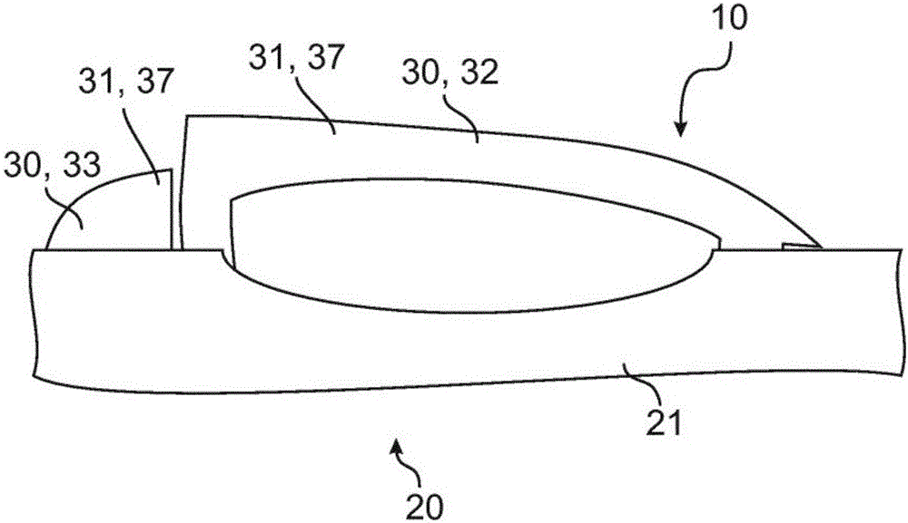 Device for actuating a mobile part of a motor vehicle and method for producing a device for actuating a mobile part of a motor vehicle