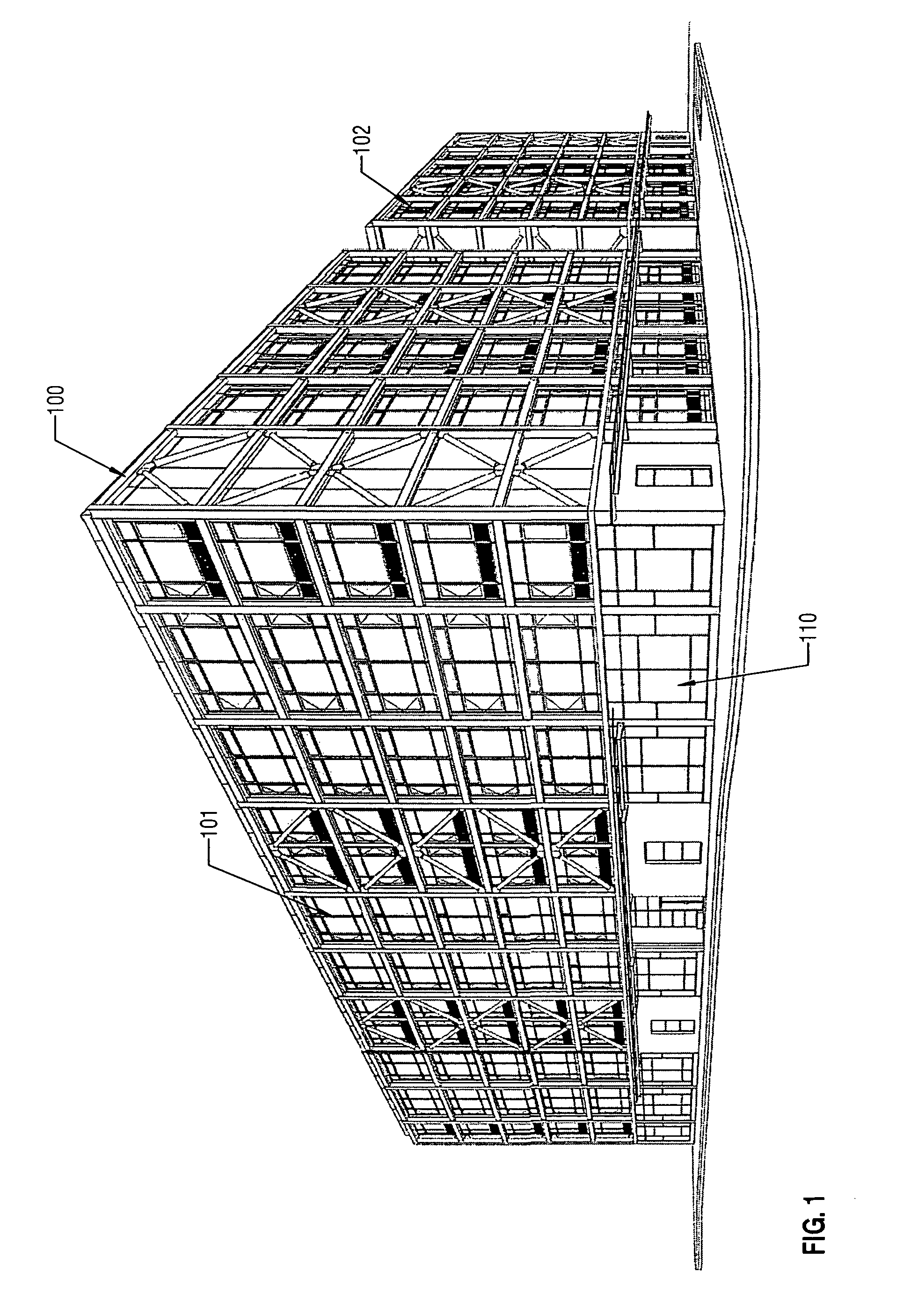 Slab construction system and method for constructing multi-story buildings using pre-manufactured structures