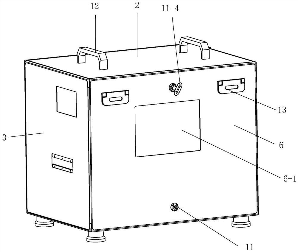 Positive pressure explosion-proof box body