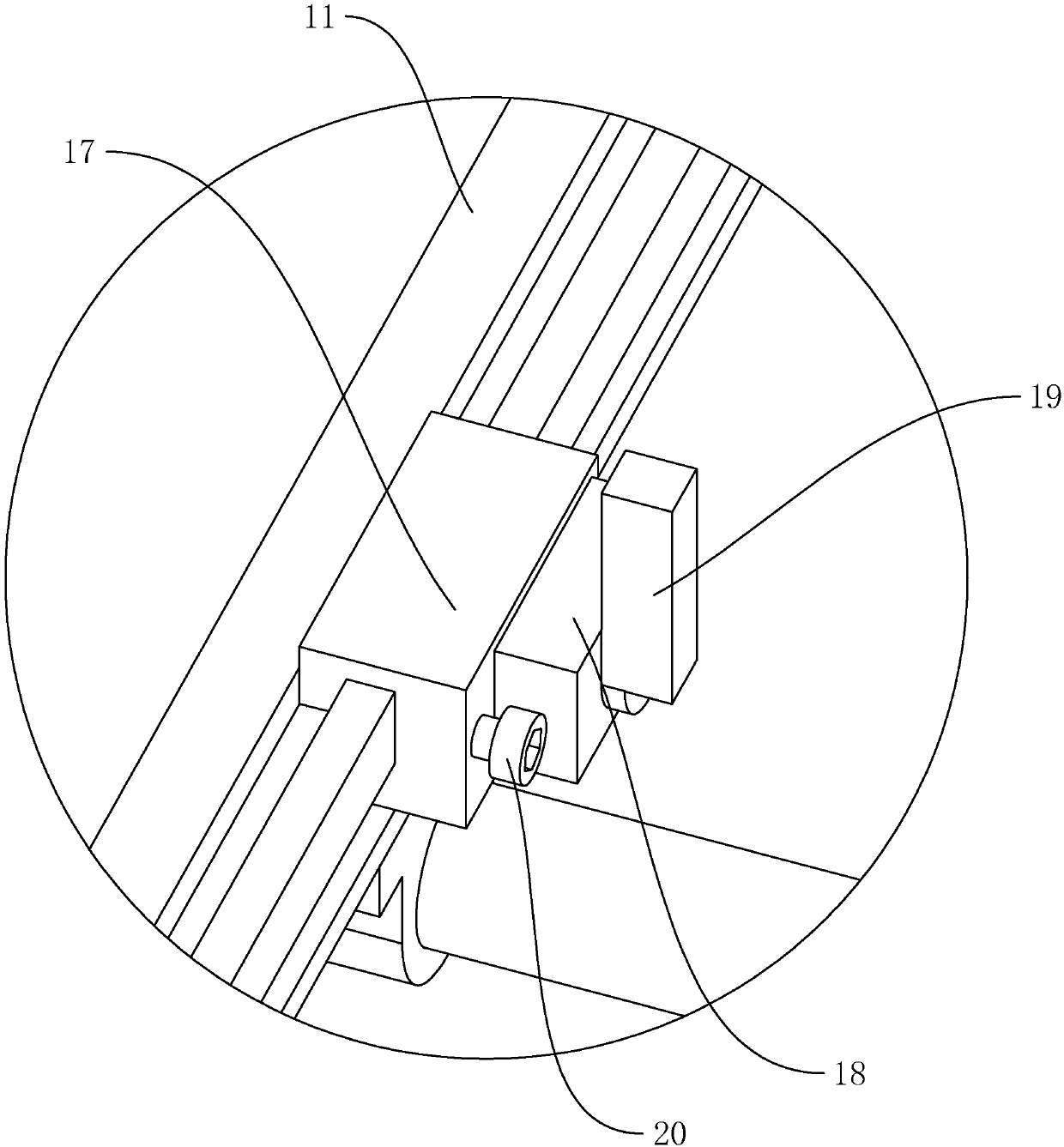 Outer wall welding unit for gaseous pollutant purification equipment