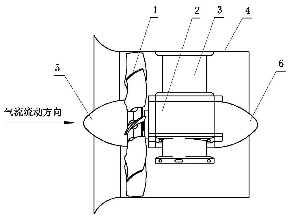 High-voltage axial flow fan