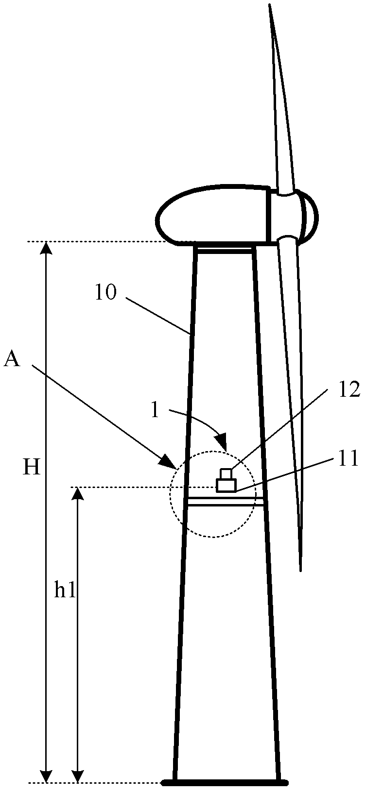 Method, device and system for measuring skew deformation amount of tower of wind generating set