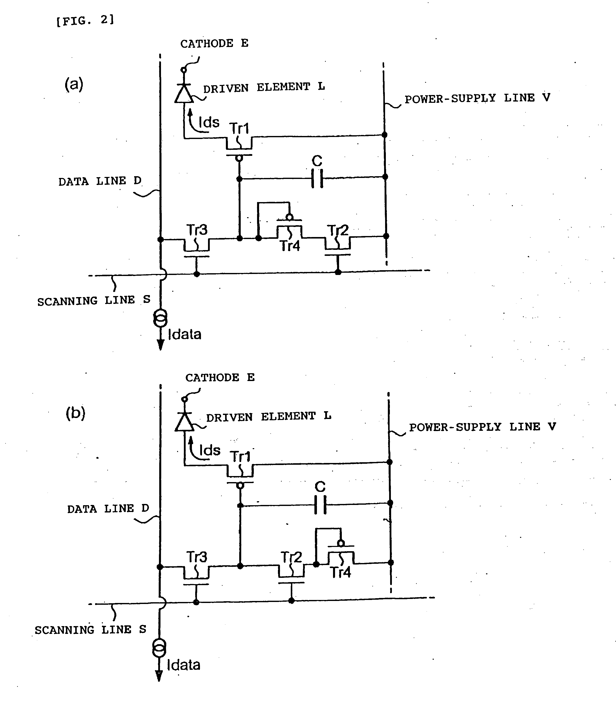 Unit circuit, electronic circuit, electronic apparatus, electro-optic apparatus, driving method, and electronic equipment