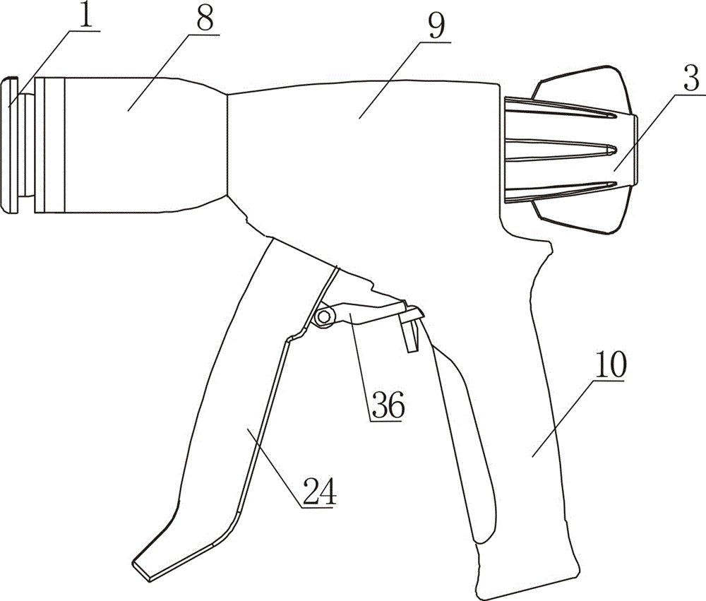Gun type circumcision anastomat provided with improved cylindrical knife
