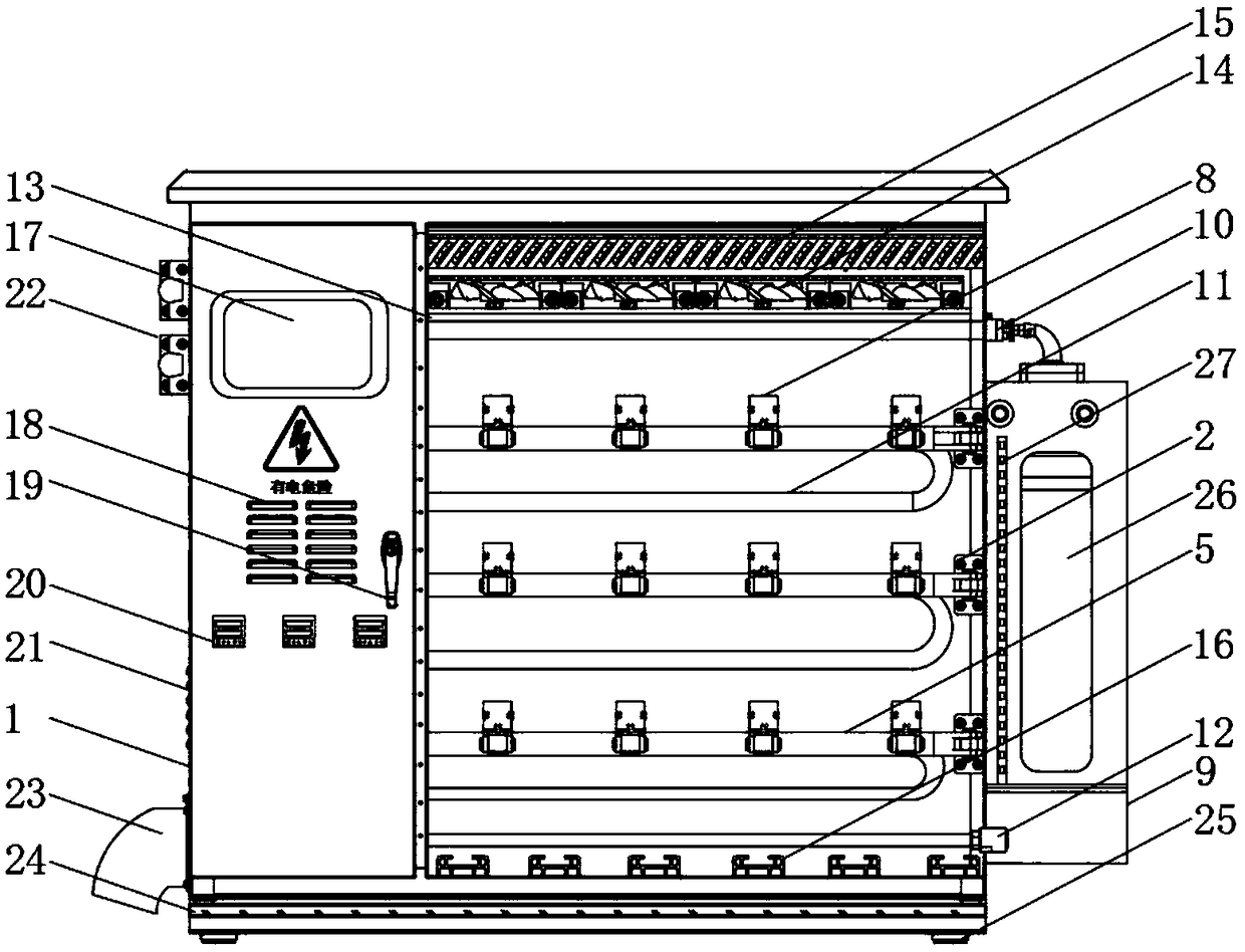 A large data server mute cooling chassis
