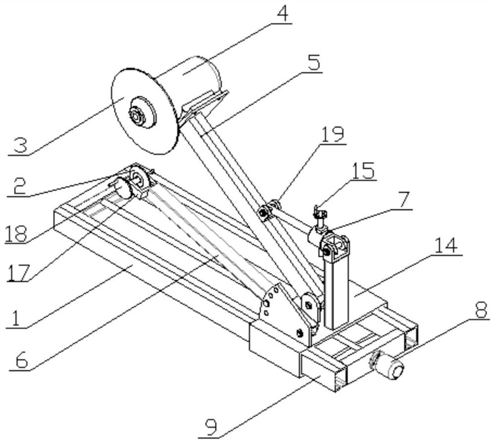 A bamboo composite pipe socket cutting equipment