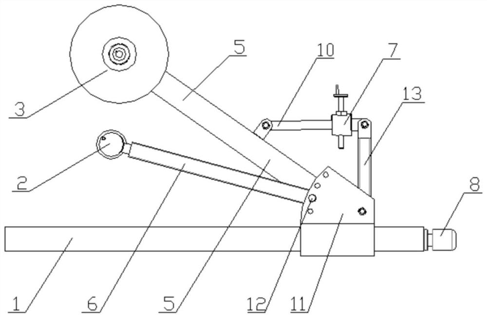 A bamboo composite pipe socket cutting equipment