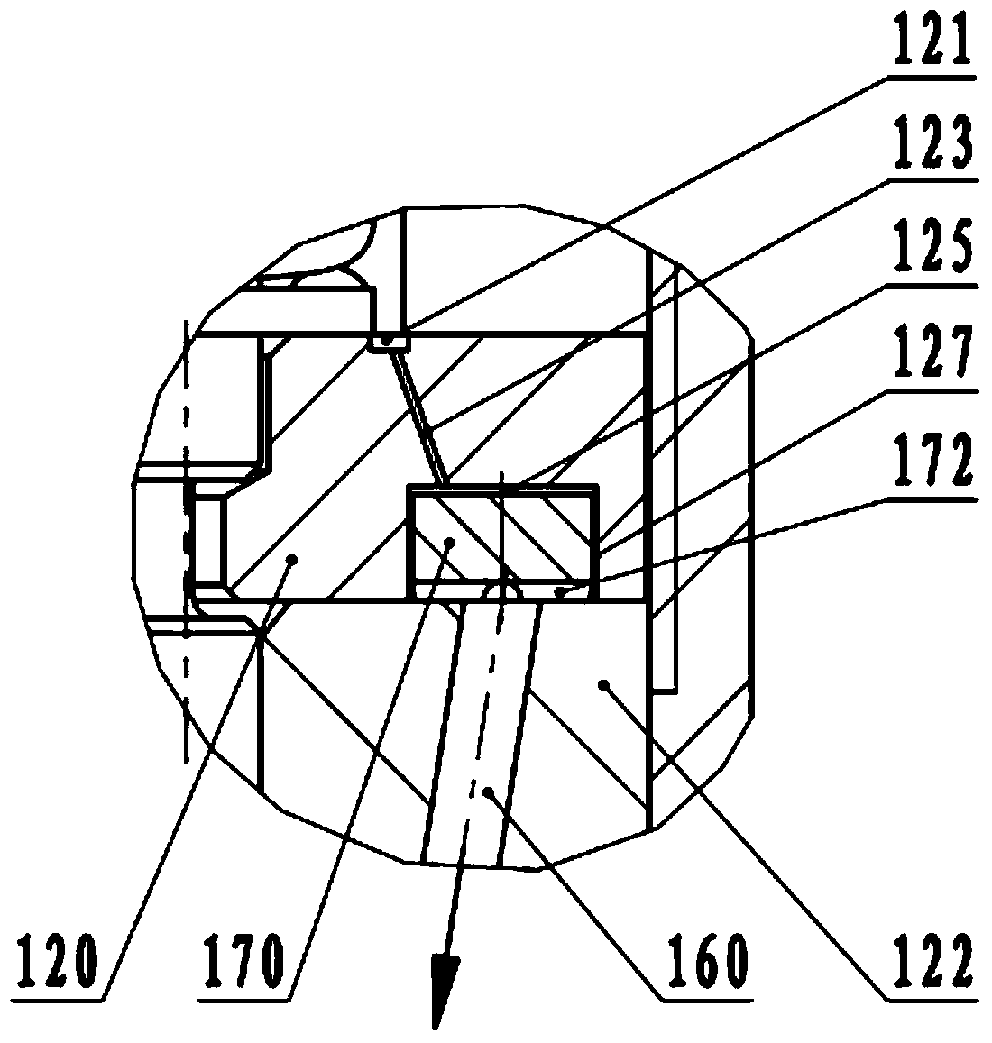 Self-relieving non-return-oil oil atomizer and refitting method of same