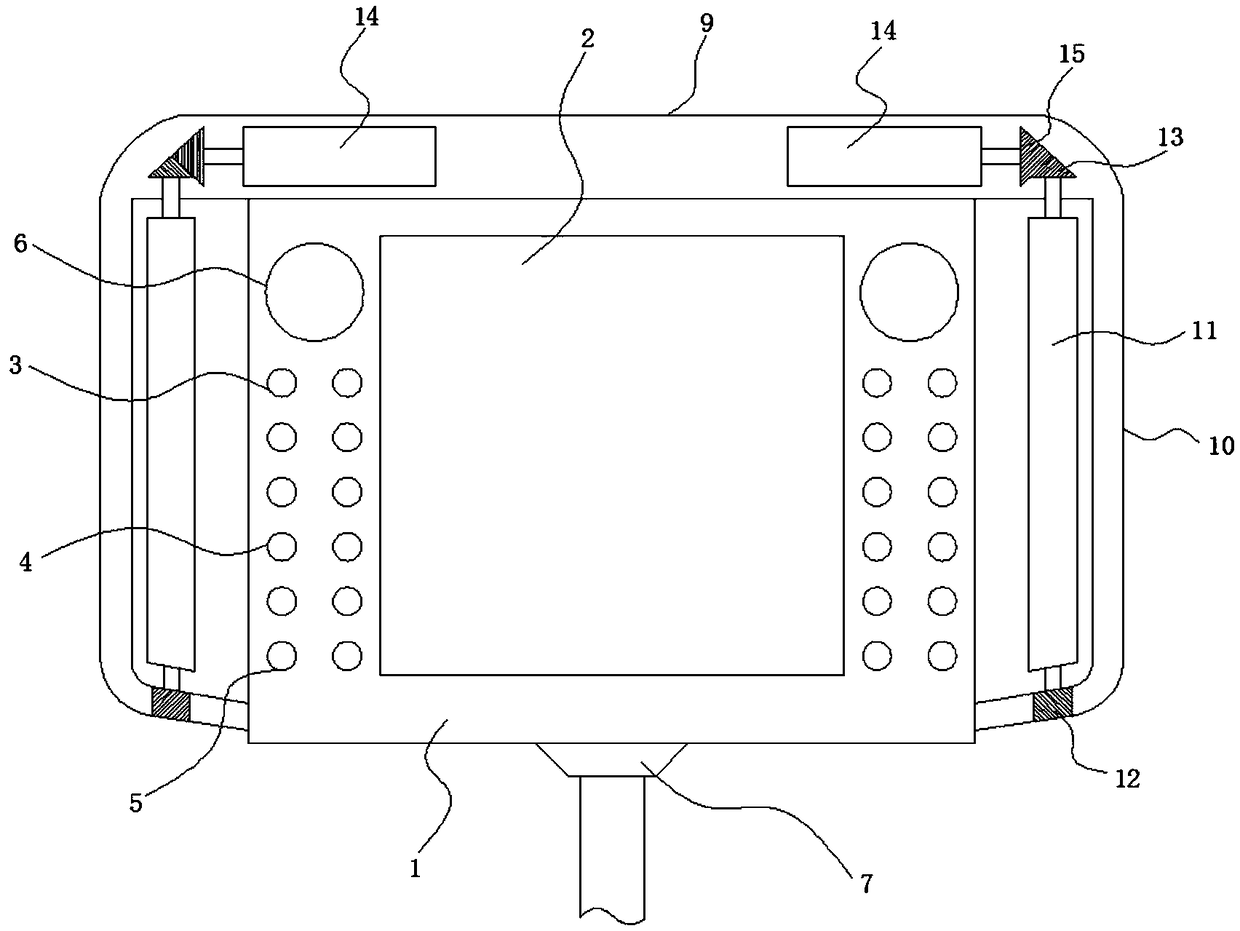 Industrial robot teaching device with feedback function